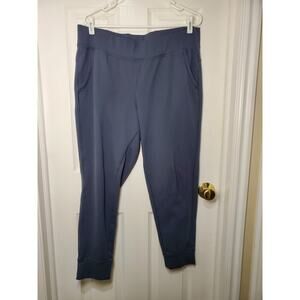 Women’s Champion Athletic Joggers Pants XL Blue Polyester Activewear Gym Lounge